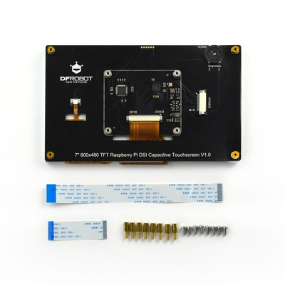 DFRobot, Raspberry Pi LCD Touchscreen with 7in TFT Color Display