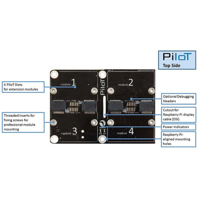 Amescon PiloT Extension Board for Raspberry Pi (previously RasPiComm+)