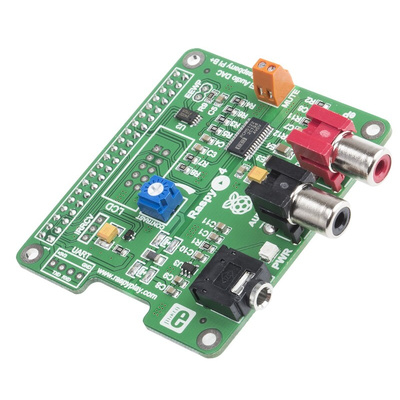 MikroElektronika RaspyPlay4 HiFi Audio Add-On Board for Raspberry Pi