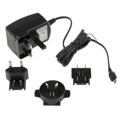 Stontronics Raspberry Pi Power Supply, Micro USB Type B with Universal Plug Type, 1.5m