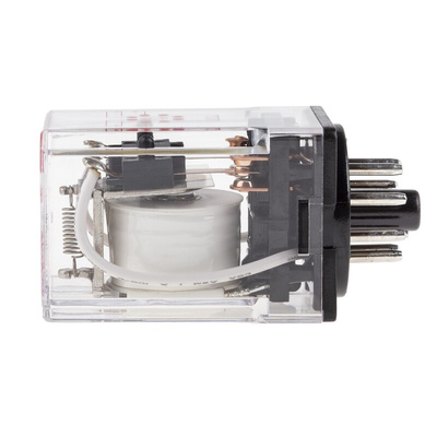 RS PRO Plug In Power Relay, 12V dc Coil, 10A Switching Current, DPDT