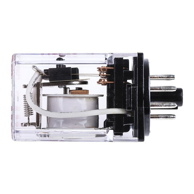RS PRO Plug In Power Relay, 230V ac Coil, 10A Switching Current, DPDT