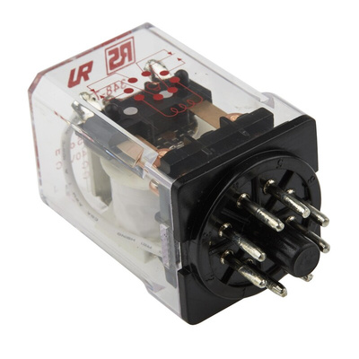 RS PRO Plug In Power Relay, 24V dc Coil, 10A Switching Current, DPDT