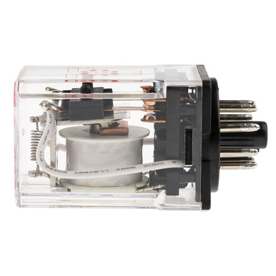 RS PRO Plug In Power Relay, 24V ac Coil, 10A Switching Current, DPDT