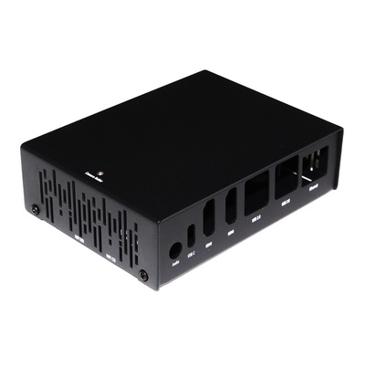Okdo Metal ROCK SBC Case for use with ROCK 5 Model B Single Board Computer, Black