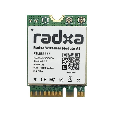 Okdo M.2 Wireless Module A8 for ROCK 3A, ROCK 5A, ROCK 5B, WiFi 6, BT5.2