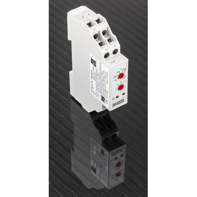 RS PRO DIN Rail Mount Timer Relay, 24V ac, 1-Contact, 0.3 s → 30h, 1-Function, SPDT