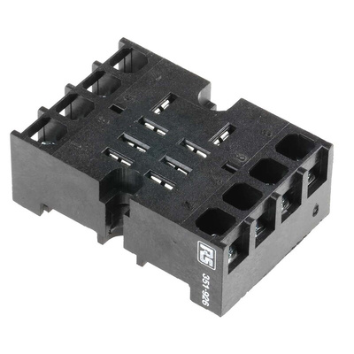 Tempatron 8 Pin 250V ac DIN Rail, Panel Mount Relay Socket, for use with Octal Relay