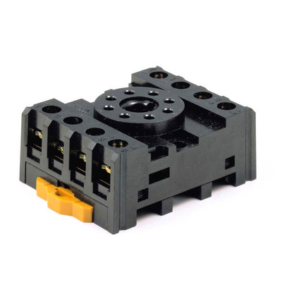 Omron 8 Pin 250V ac DIN Rail Relay Socket, for use with MK2PD-I, MK2PD-S, MK2P-I, MK2PND-I, MK2PND-S, MK2PN-I, MK2PN-S,