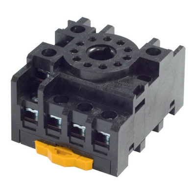 Omron 11 Pin 250V ac DIN Rail Relay Socket, for use with MK3P-5-I, MK3P-5-S, MK3PD-5-I, MK3PD-5-S, MK3PN-5-I,