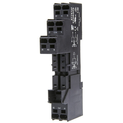 TE Connectivity 8 Pin 240V ac DIN Rail Relay Socket, for use with RT Series
