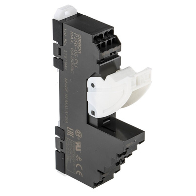 Omron 5 Pin 250V ac DIN Rail Relay Socket, for use with G2R-1-S Series General Purpose Relay, H3RN Series Timer