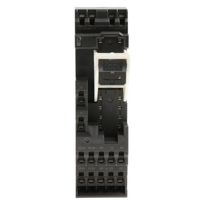 Omron P7SA 14 Pin 24V dc DIN Rail Relay Socket, for use with G7SA Series Relay