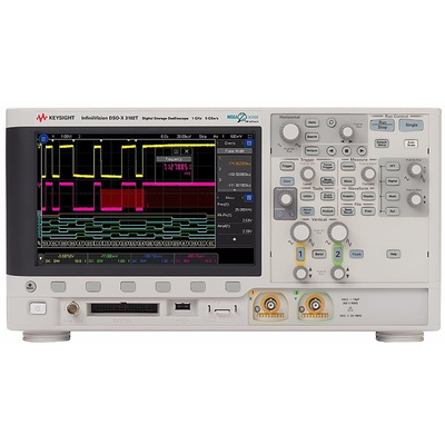 Keysight Technologies 3000T X-Series Bench Mixed Signal Oscilloscope, 1GHz, 4, 16 Channels With RS Calibration