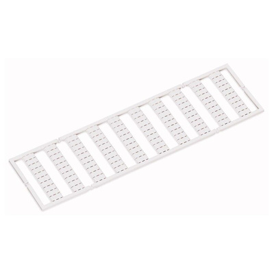 Wago Marker for use with 788, 857, 858, Width 5 → 17.5 mm Terminal Block