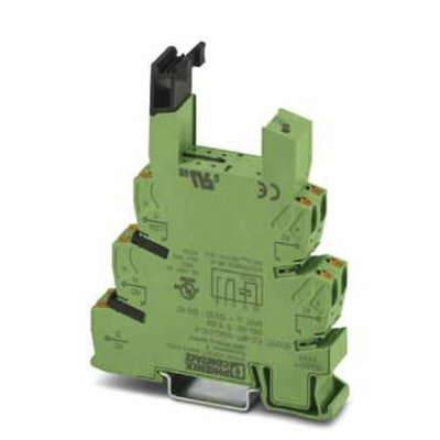 Phoenix Contact PLC-BPT 1 Pin 120V ac/dc DIN Rail Relay Socket, for use with PLC Series