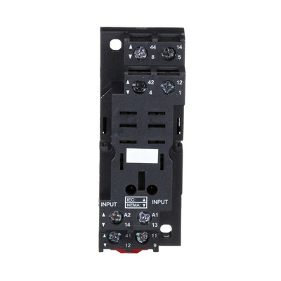 Schneider Electric Harmony Relay RP 8 Pin 250V DIN Rail, Panel Mount Relay Socket, for use with Plug In Relay RPM (2CO)
