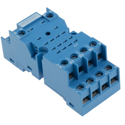 Finder 94 14 Pin 250V ac DIN Rail, Panel Mount Relay Socket, for use with 55.34 Series Relay