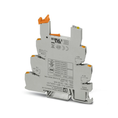 Phoenix Contact PLC-BPT- 24DC/21 1 Pin 24V DIN Rail Relay Socket