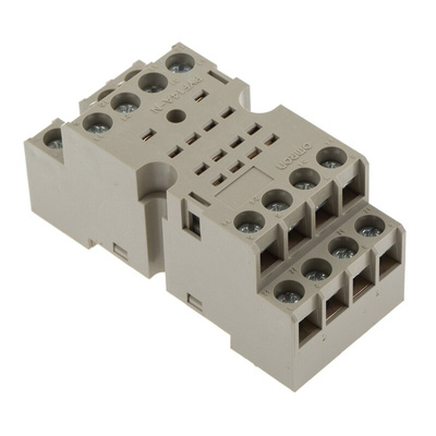 Omron PYF 14 Pin 250V ac DIN Rail Relay Socket, for use with MY4IN, MY4IN1, MY4IN1-D2, MY4IN-CR, MY4IN-D2, MY4N, MY4N1,