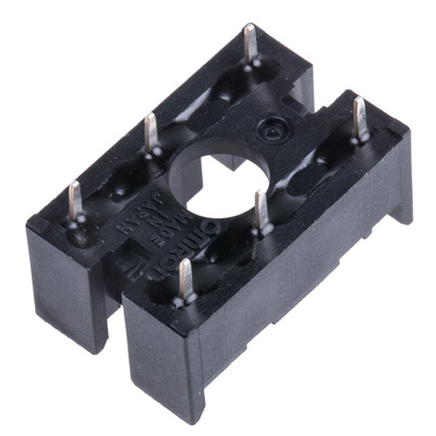 Omron 6 Pin 380V ac PCB Mount Relay Socket for use with Various Series