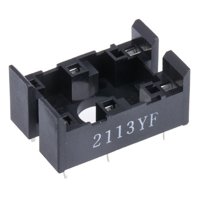 Omron 6 Pin 380V ac PCB Mount Relay Socket for use with Various Series