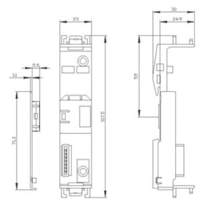 Siemens Mounting Adapter for 3SK1, 3ZY1212-2DA00