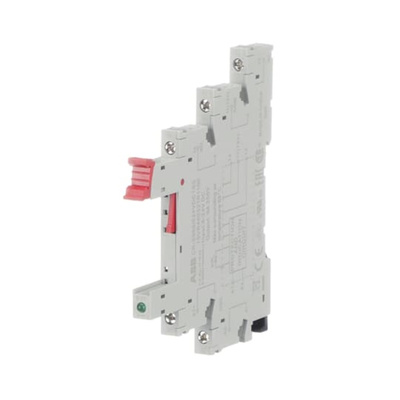 ABB CR-S 1 Pin 220 → 240V ac/dc DIN Rail Relay Socket, for use with CR-S Interface Relay