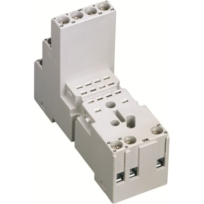 ABB CR-M 2 Pin DIN Rail Relay Socket, for use with CR-M Interface Relay