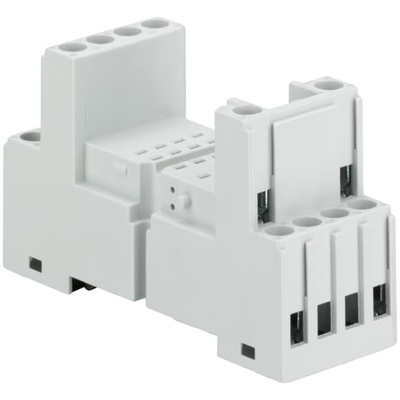 ABB CR-M DIN Rail Relay Socket, for use with CR-M Interface Relay