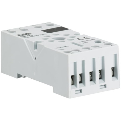 ABB CR-U 2 Pin DIN Rail Relay Socket, for use with CR-U Interface Relay