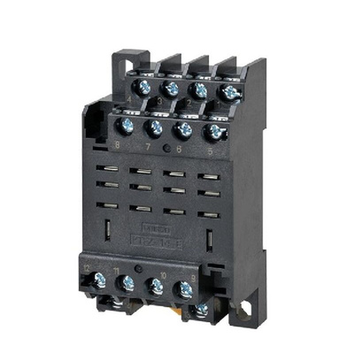 Omron 14 Pin 2000V DIN Rail Relay Socket, for use with LY Series Bi-polar Relay