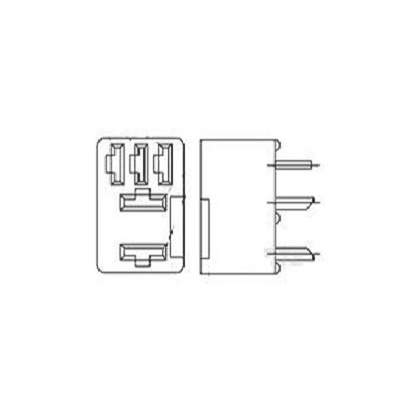 TE Connectivity VCFM-1000 PCB Mount Relay Socket, for use with Plug-In Micro ISO Relays