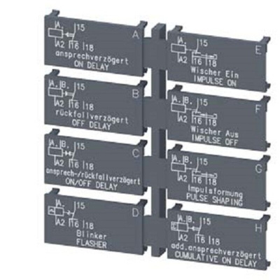 Siemens Label for use with Sirius 3RP20, 8 pieces