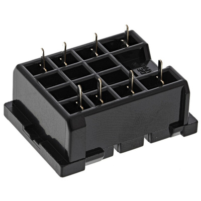 Omron 14 Pin 250V ac DIN Rail Relay Socket for use with Various Series