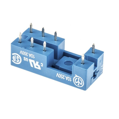 Finder 95 250V ac PCB Mount Relay Socket for use with Various Series
