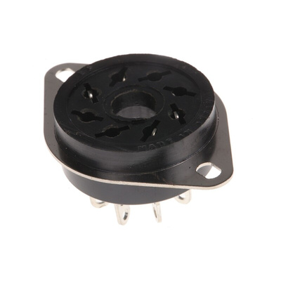 Finder 90 8 Pin 250V ac Flange Mount Relay Socket, for use with 60.12