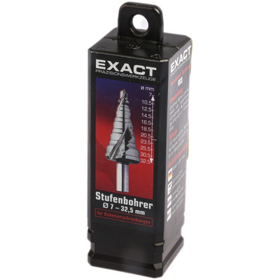 EXACT HSS Step Drill Bit 7mm x 32.5mm