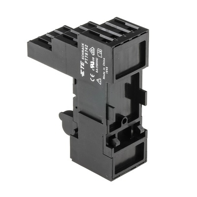 TE Connectivity 4 Pin 240V ac DIN Rail Relay Socket, for use with PT5 Series