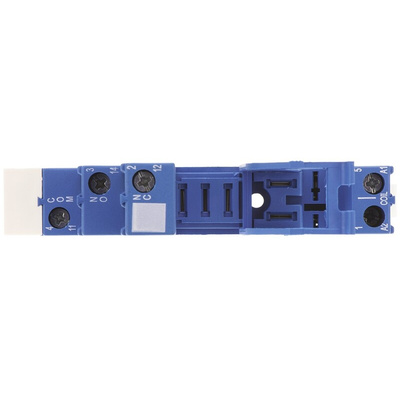 Finder 97 5 Pin 250V ac DIN Rail Relay Socket, for use with 46.61 and 46.52 Series Relay