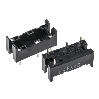Omron 4 Pin 380V ac DIN Rail Relay Socket for use with Various Series