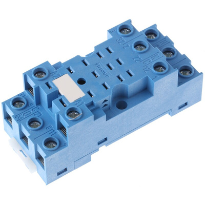 Finder 94 11 Pin 250V ac DIN Rail Relay Socket, for use with 55.33