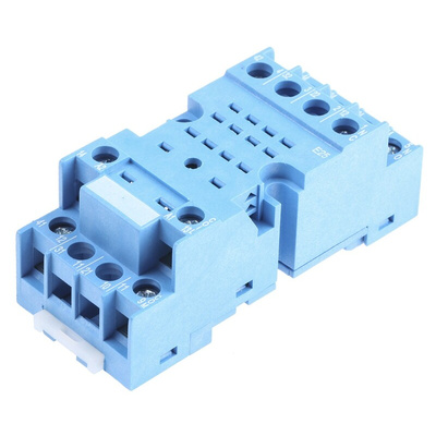 Finder 94 8 Pin 250V ac Screw Fitting Relay Socket, for use with 55.32