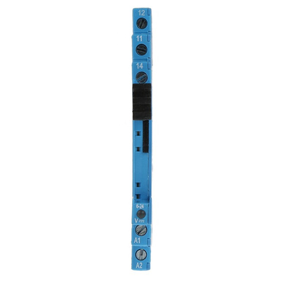 Finder 93 5 Pin 6→24V dc DIN Rail Relay Socket, for use with 34.81, 34.51 Series Relay