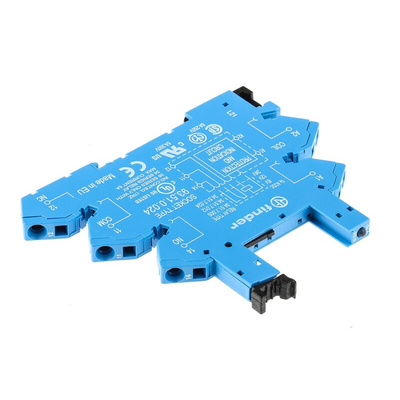 Finder 93 5 Pin 12V ac/dc DIN Rail Relay Socket, for use with 34.51
