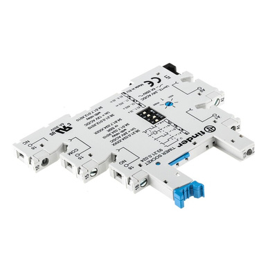 Finder 93 5 Pin 12V ac/dc DIN Rail Relay Socket, for use with 34.51 Series Relay