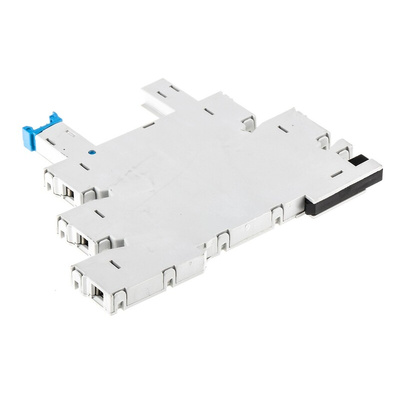Finder 93 5 Pin 12V ac/dc DIN Rail Relay Socket, for use with 34.51 Series Relay