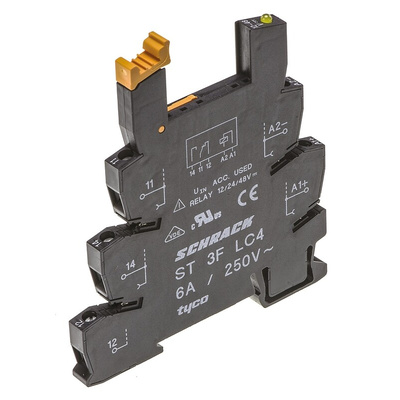 TE Connectivity 5 Pin 24V dc DIN Rail Relay Socket, for use with SNR Series