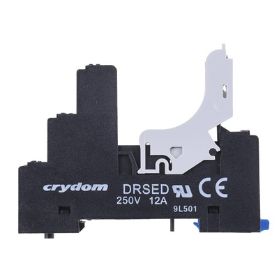 Sensata / Crydom ED Series 5 Pin 250V DIN Rail Relay Socket, for use with ED Series