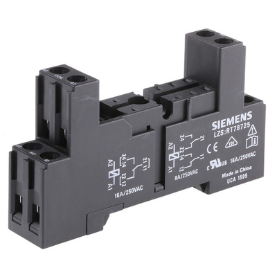 Siemens LZS Snap-On Rail Mount Relay Socket